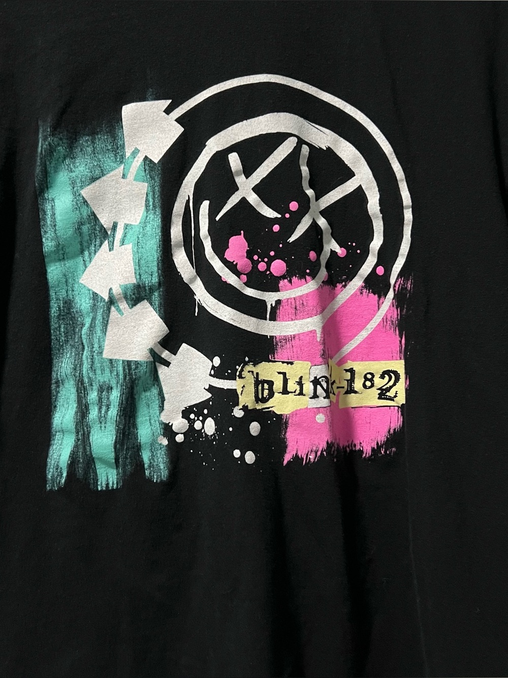 Blink 182 Men’s Short Sleeve Graphic T-Shirt Size XL Black Tee